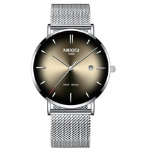 Load image into Gallery viewer, NIBOSI Men&#39;s Simple Style Fashion Quartz Luxury Creative Steel Band Waterproof Casual Wristwatches
