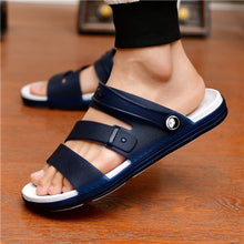 Load image into Gallery viewer, Male Fashion High Quality Plus Size Home &amp; Beach Sandals Men Casual Durable Anti Skid Peep Toe Summer Sandals Sandalias A5756
