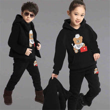 Load image into Gallery viewer, Boys 3-Piece Hooded Vest + T-Shirts + Pants Sportswear/Tracksuit Set
