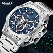 Load image into Gallery viewer, Men&#39;s Stainless Steel Dress Waterproof Chronograph Quartz Wristwatches
